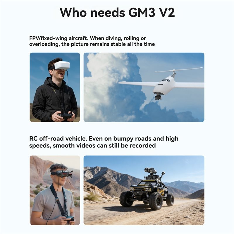 ¡NUEVO! A25P】 Gimbal FPV GM3 V - Drone Gimbal 3 Axis reseña y precio